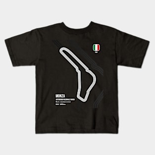 Monza Race Track (B&W) Kids T-Shirt